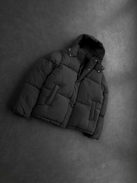 Чоловіча зимова oversize куртка - графіт dp25n1 фото
