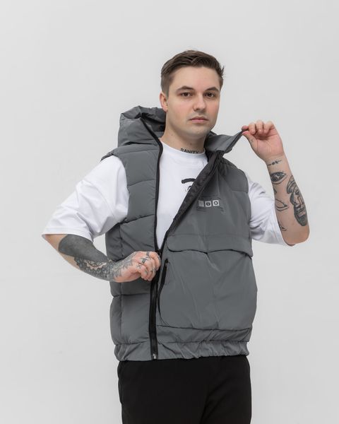 Мужской oversize oversize - серый jl13 фото