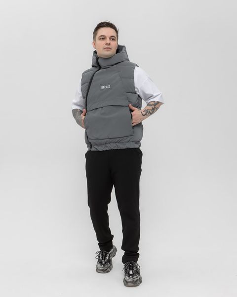 Мужской oversize oversize - серый jl13 фото