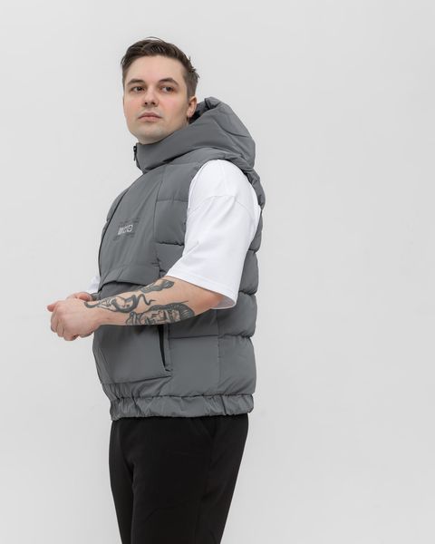 Мужской oversize oversize - серый jl13 фото