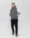 Мужской oversize oversize - серый jl13 фото 6