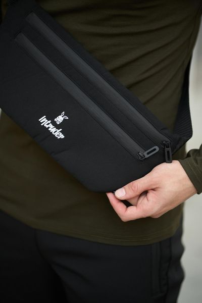 Поясна сумка бананка Softshell Intruder (чорна) 1642759859 фото