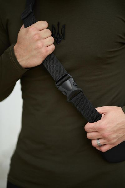 Поясна сумка бананка Softshell Intruder (чорна) 1642759859 фото