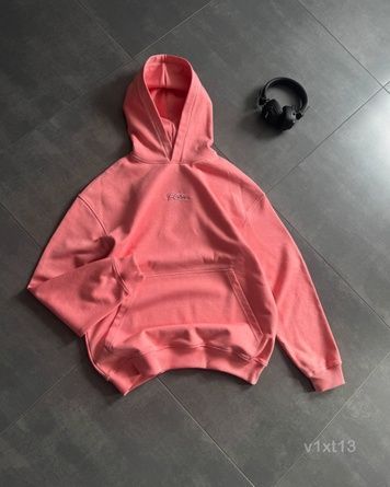 Чоловіче oversize худі - рожеве v1xt13 фото
