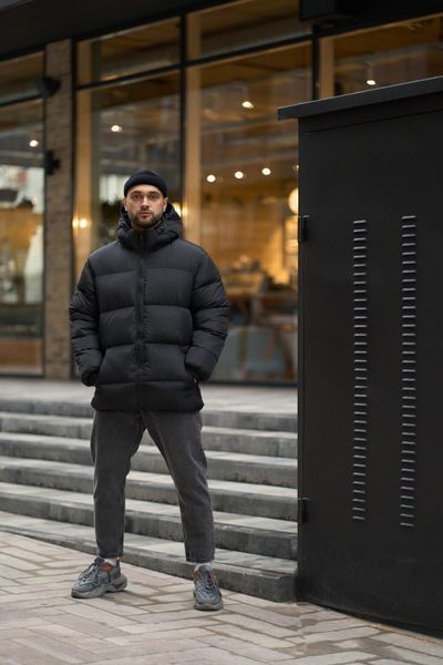 Мужской зимний пуховик "Heat" (черный) 164025160852 фото