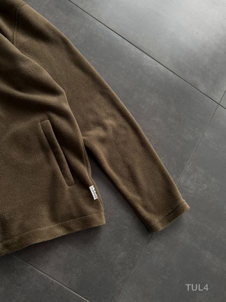 Мужской флисовый oversize бомбер - хаки tul4 фото