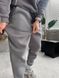 Мужские спортивные oversize брюки на флисе - серые fstn9n фото 4