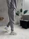Мужские спортивные oversize брюки на флисе - серые fstn9n фото 6