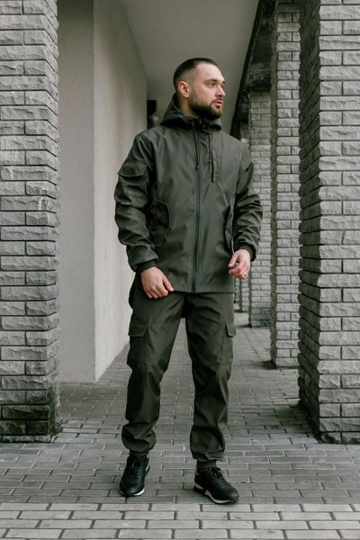 Чоловічий костюм soft shell "Easy" - хакі 1617529846 фото