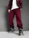 Мужские зимние oversize брюки - бордовые krr12 фото 1