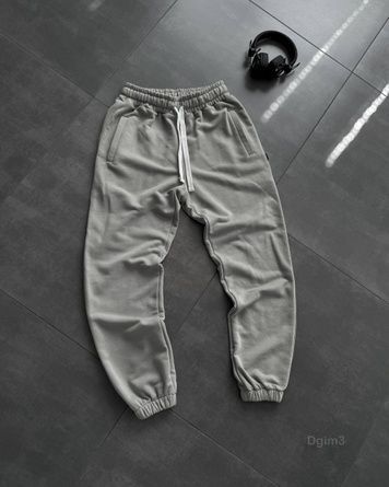 Чоловічі спортивні oversize штани - сірі dgim3-S фото