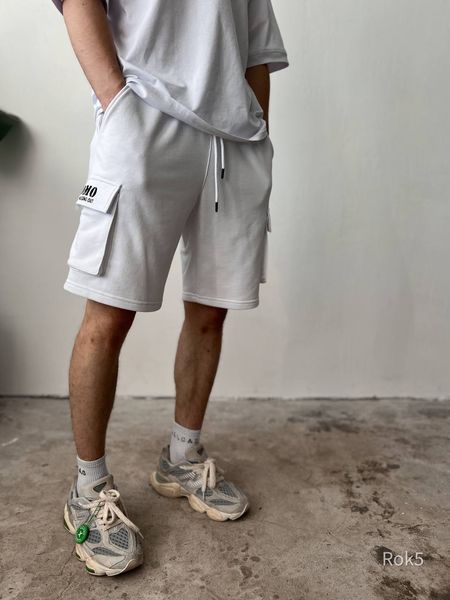 Мужские oversize шорты &ndash; белые rok5 фото